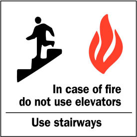 Zing Eco Safety Sign In Case of Fire Use Stairs with Picto 7