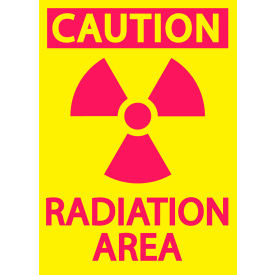 Zing Eco Safety Sign Caution Radiation Area 7
