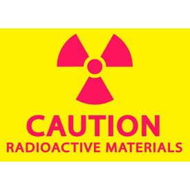 Zing Eco Safety Sign Caution Radioactive Materials 10