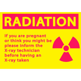 Zing Eco Safety Sign Radiation Notify X-Ray... 10