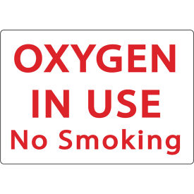 Zing Eco Safety Sign Oxygen In Use No Smoking 10