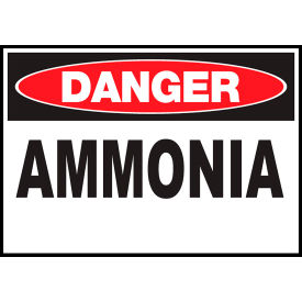 Zing Eco Safety Sign DANGER Ammonia 10