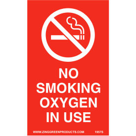 Zing Self Adhesive Sign Oxygen In Use 3