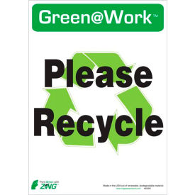 Zing Eco Label Please Recycle 10