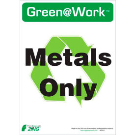 Zing Eco Label Recycle Metals Only 10
