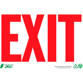 Zing Eco Safety Sign Exit Red on White 14