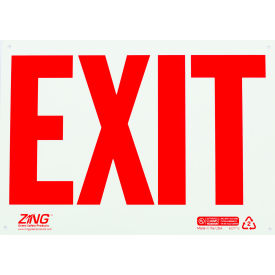 Zing Eco Safety Sign Exit Red on White 14