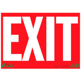 Zing Eco Safety Sign Exit White on Red 14