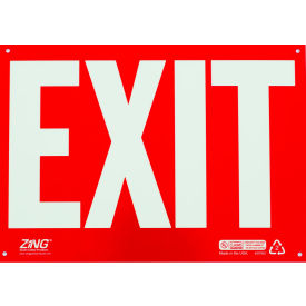 Zing Eco Safety Sign Exit White on Red 14