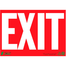 Zing Eco Safety Sign Exit White on Red 14