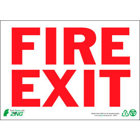 Zing Eco Safety Sign Fire Exit 14
