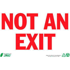Zing Eco Safety Sign Not An Exit 14
