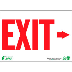 Zing Eco Safety Sign Exit Right Arrow 14