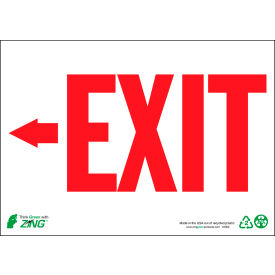 Zing Eco Safety Sign Exit Left Arrow 14