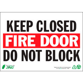Zing Eco Safety Sign Keep Fire Door Closed 14