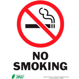 Zing Eco Safety Sign No Smoking 10