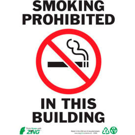 Zing Eco Safety Sign Smoking Prohibited 10