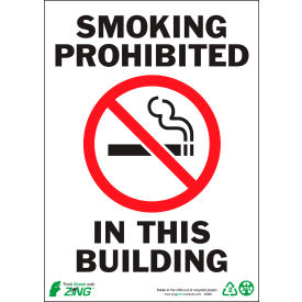 Zing Eco Safety Sign Smoking Prohibited 10