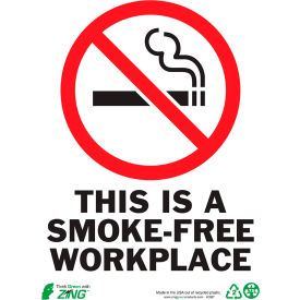 Zing Eco Safety Sign Smokefree Workplace 10
