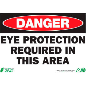 Zing Eco Safety Sign Danger Eye Protection Required In This Area 14