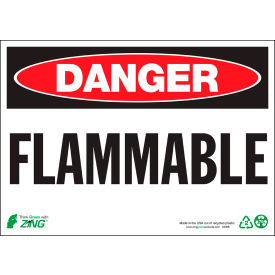 Zing Eco Safety Sign Danger Flammable 14