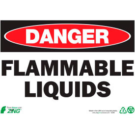 Zing Eco Safety Sign Danger Flammable Liquids 14