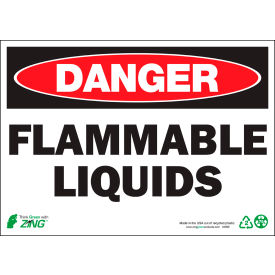Zing Eco Safety Sign Danger Flammable Liquids 14