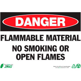 Zing Eco Safety Sign Danger Flammable Materials No Smoking... 14