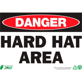 Zing Eco Safety Sign Danger Hard Hat Area 14