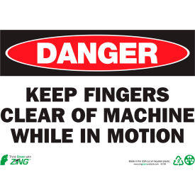 Zing Eco Safety Sign Danger Keep Fingers Clear Of Machine 14