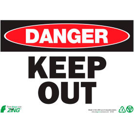 Zing Eco Safety Sign Danger Keep Out 14
