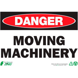 Zing Eco Safety Sign Danger Moving Machinery 14