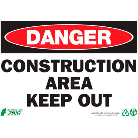 Zing Eco Safety Sign Danger Construction Area Keep Out 14