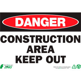 Zing Eco Safety Sign Danger Construction Area Keep Out 14