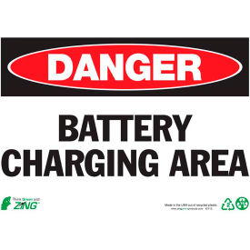 Zing Eco Safety Sign Danger Battery Charging Area 14