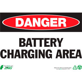 Zing Eco Safety Sign Danger Battery Charging Area 14
