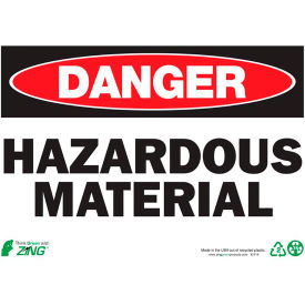 Zing Eco Safety Sign Danger Hazardous Material 14