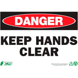 Zing Eco Safety Sign Danger Keep Hands Clear 14