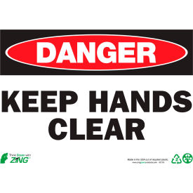 Zing Eco Safety Sign Danger Keep Hands Clear 14