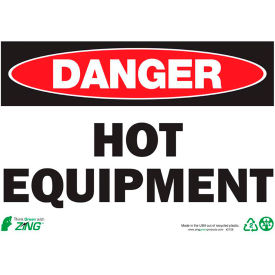 Zing Eco Safety Sign Danger Hot Equipment 14