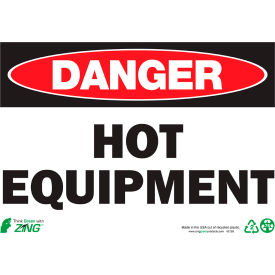 Zing Eco Safety Sign Danger Hot Equipment 14