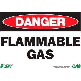 Zing Eco Safety Sign Danger Flammable Gas 14