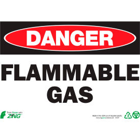 Zing Eco Safety Sign Danger Flammable Gas 14