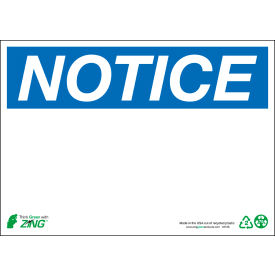 Zing Eco Safety Sign Notice Blank 14