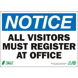 Zing Eco Safety Sign Notice All Visitors Must... 14