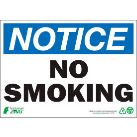 Zing Eco Safety Sign Notice No Smoking 14