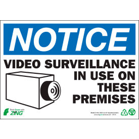 Zing Eco Safety Sign Notice Video Surveillance 14