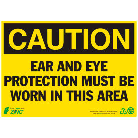 Zing Eco Safety Sign Caution Ear Protection Required 14
