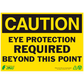 Zing Eco Safety Sign Caution Eye Protection Required 14