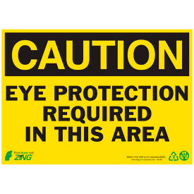 Zing Eco Safety Sign Caution Eye Protection Required In This Area 14